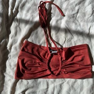 SHEIN bandeu crop top